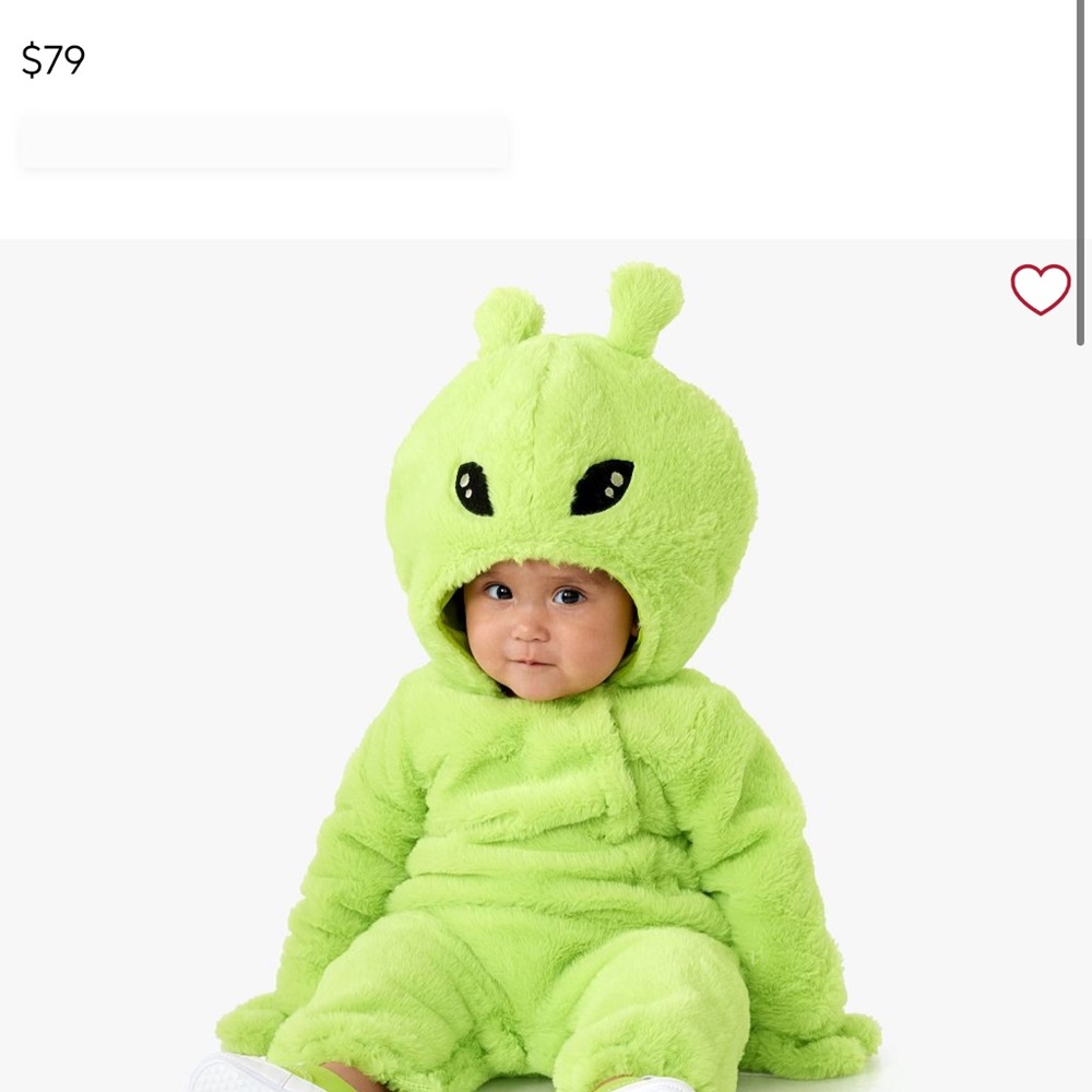 Pottery Barn Kids Bright Green Alien Costume